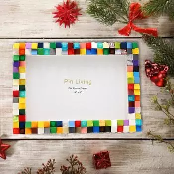 6/7 дюймов легкий держатель для фотографий строительные блоки ручная сборка новинка рамка сборка своими руками раннее обучение игрушка S