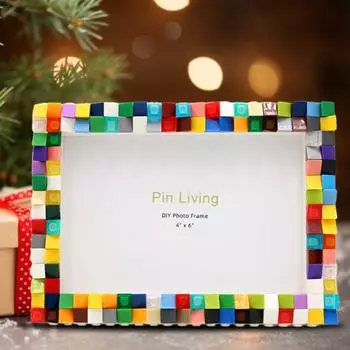 6/7 дюймов забавный креативный держатель для фотографий ABS строительные блоки обучающая игра для подарков S