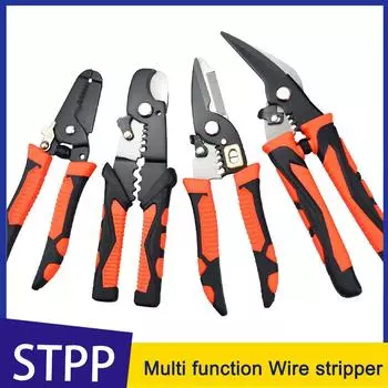 6~7-дюймовые клещи для зачистки проводов Клещи для зачистки электрических проводов Клещи для волочения проводов Многофункциональные клещи для опрессовки проводов