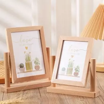 6/7 Inch Hollow Picture Frame Creative DIY Display Frame Crafts Photo Frame Stand Posters Painting Style 3