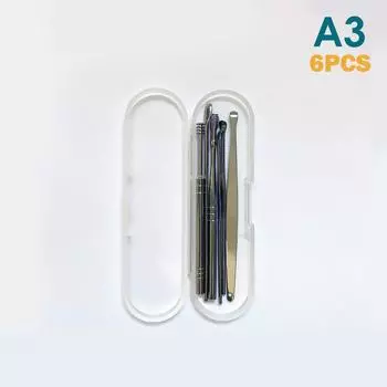 6/7 шт. Инструмент для чистки ушей, ушные палочки, кюретка для удаления ушной серы