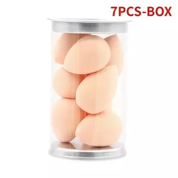 6/7 шт. Мини-спонж для макияжа, влажный и сухой, мягкий, для пудры, для теней, консилера, блендер для макияжа, инструмент с коробкой, аксессуары для макияжа