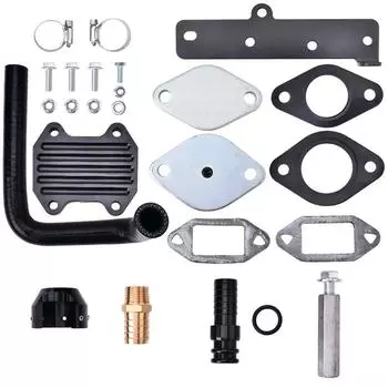 6.7L Diesel EGR Cooler Kit Замена для Dodge Ram 2500 3500 4500 2013-2018 Diesel EGR Cooler Kit Устраняет накопление сажи серебряный