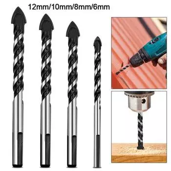 6/8/10/12 мм дерево, акрил, стекло, нейлон, открывалка для отверстий, сверло, деревообрабатывающий инструмент 6mm