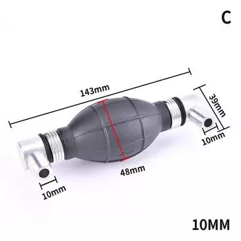 6/8/10/12 мм топливный насос, резиновая алюминиевая ручная лампа праймера, перекачка дизельного масла 10mm