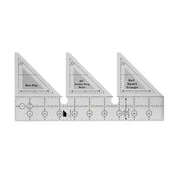 6/8/10 дюймов акриловая стеганая одежда, дизайн резки, шитья, двусторонняя шкала, треугольная линейка 45° 6inch