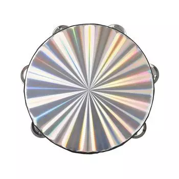 6/8/10 Inch Hand Drum Rainbow Wood Tambourine Handbell Children s Handheld Drum Party Church 15cm/6in-Single Row