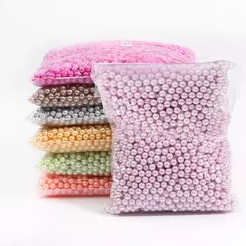 6/8/10 мм без отверстия, круглые пластиковые прокладки, декоративные шары для изготовления ювелирных изделий своими руками 2mm 10000pcs белый