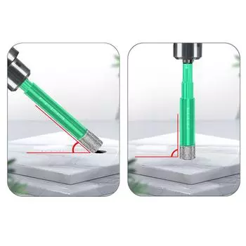 6/8/12mm Dry Diamond Coated Drill Bit For Drilling Tile Marble Glass Ceramic Hole Punching Drilling Power Tool Accessories