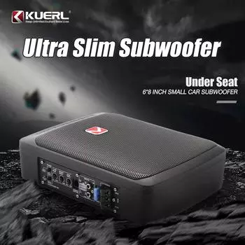 6*8 дюймов ультратонкий автомобильный сабвуфер RMS 200 Вт активные мощные автомобильные динамики с чистым басом, установленные под сиденьем, мини-модернизированная модель 6x8 inch