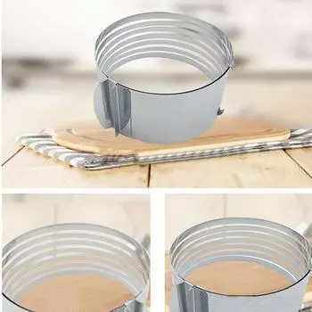 6-8 дюймовый резак для торта из нержавеющей стали, регулируемый многослойный резак для торта, муссовый торт Type 1