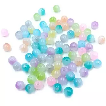 6/8 мм 30 шт. креативные градиентные бусины с эффектом размазывания для браслета, ожерелья, ювелирных изделий, желеобразного цвета, аксессуары для изготовления материалов ручной работы 8mm 30Pcs серый