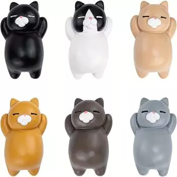 6/8 шт. мультяшные магниты на холодильник с котиками, декоративные магниты на холодильник, декор для кухни и дома