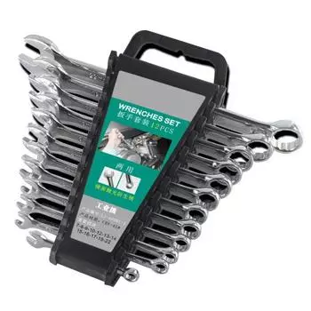 6/9/12 шт./компл. CRV 45, стальной факел, гаечный ключ, гаечный ключ, инструмент для ремонта авто велосипедов 2#