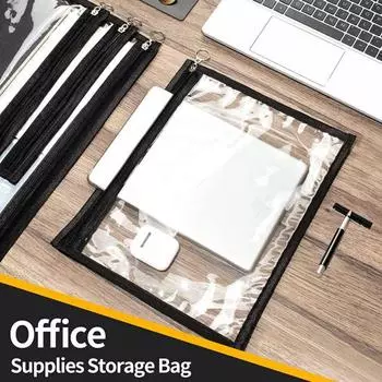 6/9/12 шт. сумка на молнии многофункциональная водонепроницаемая прозрачная визуальная сумка-органайзер из ПВХ для путешествий офисные принадлежности F
