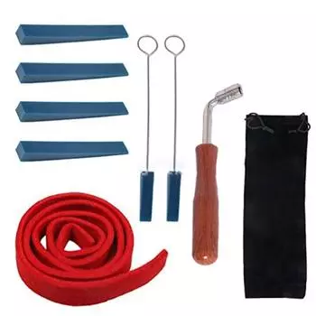 6/9Pcs Convenient Piano Tuning Kit Portable Lever Mute Hammer Set Piano Wrench Tuner Piano Set B