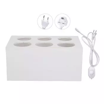 6 бутылочек, нагреватель массажного масла, постоянная температура, быстрый нагрев, универсальный подогреватель лосьона и крема для EU Plug