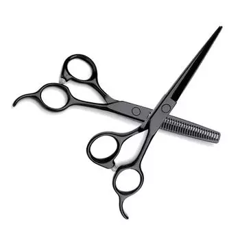 6 черная вставка с тефлоном, семейные парикмахерские ножницы для стрижки волос, филировочные ножницы, парикмахерские ножницы для женщин, инструмент для стрижки волос