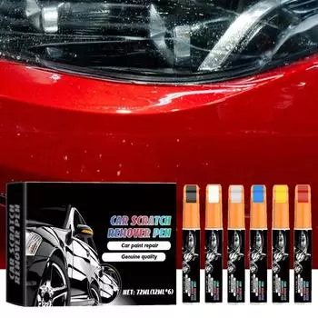 6 Color Car Refinisher Pen Scratch Polishing Touch-Up Pen Car Paint Scratch Remover Paint Pen For Cars Suvs Rvs Trucks CHINA