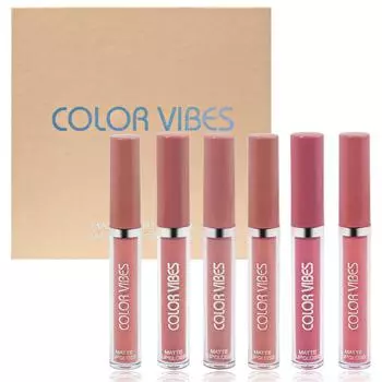 6-цветный матовый блеск для губ, антипригарный, фиксирующая помада, прозрачный блеск для губ, водостойкий подарочный набор