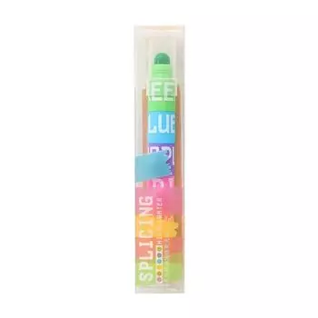 6-Color Student Note Pen Writing Stationery Graffiti Pen Marker Pen Highlighter Pen Fluorescent Pen A 1pc