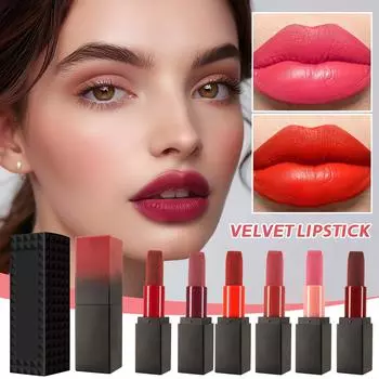 6-цветная помада European And American Velvet Natural Nude Lipstick One Size