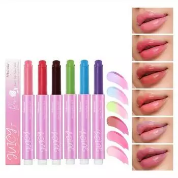 6-цветная сочная помада увлажняет губы, не оставляя жирного блеска