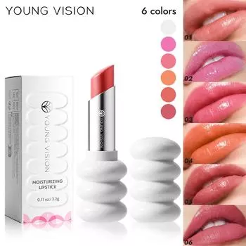 6-цветная спиральная увлажняющая помада Fine Shine Nude Candy Glow Lip Gloss Diamond Sparkling Pearl Lip Gloss
