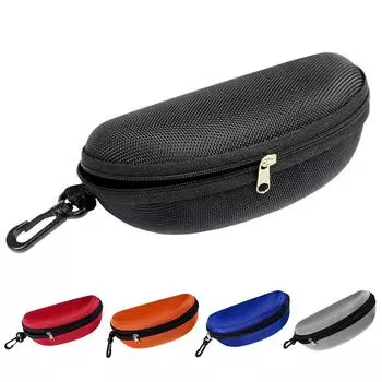 6 цветных очков, защитные жесткие очки Fresh Style, футляр для очков, карманные очки для чтения, аксессуары, портативная коробка для солнцезащитных очков чёрный