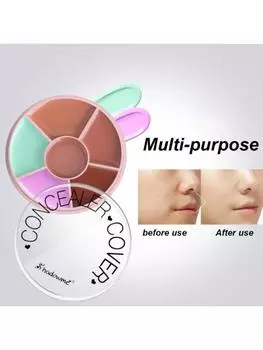6-цветный крем для макияжа лица, осветляющий цвет кожи, маскирующий недостатки, водостойкая палитра для макияжа лица 2