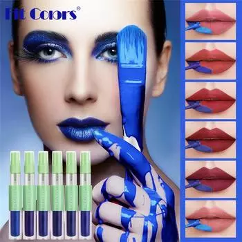 6-цветный спрей-блеск для губ Tear Lip Glaze Matte Mist с базовым цветным красителем Lip Liquid Non-stick Cup Velvet Lipstick Gloss
