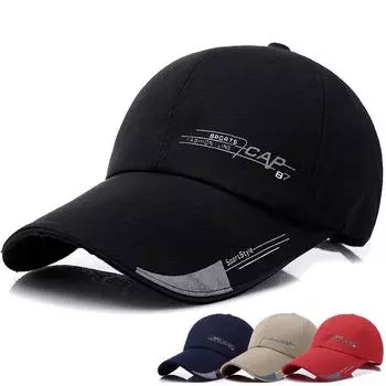 6 цветов эластичные солнцезащитные кепки с буквенным принтом, регулируемые бейсболки для улицы, удлиняющие кепки свободного размера, ручная работа темно-синий