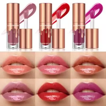 6 цветов бархатного блеска для губ с маслом Candy Color водостойкий антипригарный блеск для губ Cup Lip Glaze Water Tender Mirror Lip Gloss