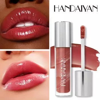 6 цветов блеск для губ с витамином Е, мраморный блеск для губ, увлажняющая жидкая помада, долговечная и легкая цветная глазурь для губ, жидкий бальзам для губ 01#