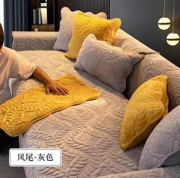 6 цветов чехол для дивана для гостиной толстый плюшевый теплый диван-полотенце подушка современные угловые чехлы на сиденья универсальный чехол-накладка 70x70