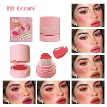 6 цветов Creative Love Air Cushion Seal Blush Velvet Water Rouge Eyeshadow WaterProofing Liquid Blush