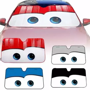 6 цветов Eyes Автомобильный солнцезащитный козырек Защита от солнца Лобовое стекло Солнцезащитный козырек для окна автомобиля Покрытие для лобового стекла Солнцезащитный козырек для автомобиля Автомобильные чехлы синий