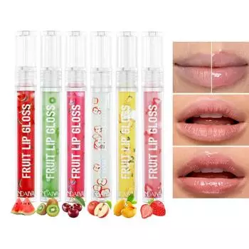 6 цветов фруктовая серия жидкое масло для губ увлажняющий блеск для губ, уменьшает морщины на губах против трещин блеск для губ Strawberry