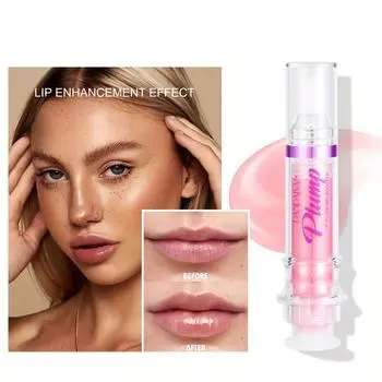 6 цветов Fuller Водостойкий прозрачный зеркальный блеск для губ Graffiti Lip Plump Glass Lip Glaze 01#