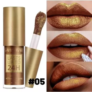 6 цветов глиттер 1 шт. блеск для губ стойкий блеск для губ водостойкая жидкая помада макияж масло для губ тинт для губ увлажняющий бальзам для губ