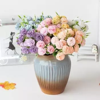 6 цветов искусственных цветов, тонкое качество изготовления, легкий в уходе искусственный шелк белый