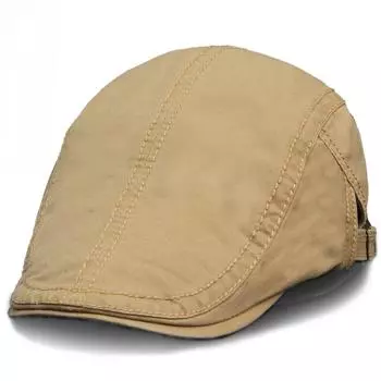 6 цветов, классические однотонные повседневные береты, модные ретро-хлопковые кепки с козырьком для мужчин, винтажная плоская шляпа, брендовый летний берет чёрный