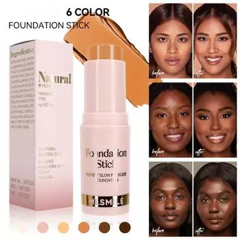 6 цветов Легкая матовая основа-карандаш для контроля жирности кожи Водостойкая стойкая потостойкая консилер для лица Косметика для макияжа #470233 1