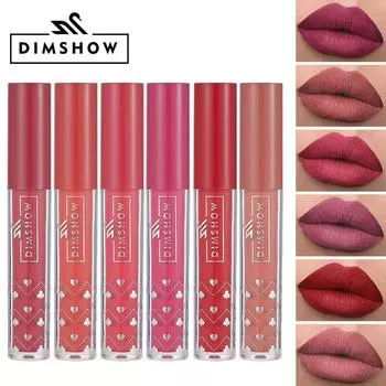 6 цветов матовый конфетный цвет блеск для губ спрей водостойкий антипригарный стаканчик не выцветает сексуальный макияж блеск для губ 01#