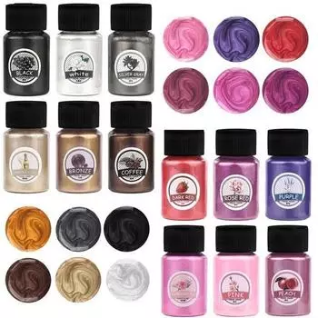 6 цветов/набор, эпоксидная смола, пигментный наполнитель, перламутровый порошок, краситель, DIY форма для эпоксидной смолы, аксессуары для изготовления ювелирных изделий, пигмент оранжевый