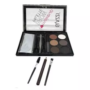 6 цветов, пудра для бровей, карандаш для бровей, водостойкий и не оставляющий следов, долговечный набор кистей для макияжа бровей random style