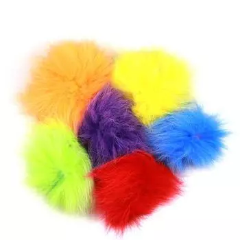 6 цветов, смешанный лисьий мех, для связывания мушек, стример, наживка для рыбы, натуральный тонкий материал для связывания мушек