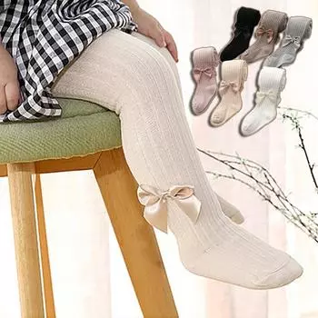 6 цветов, весна/лето, хлопковые обтягивающие леггинсы для девочек, детский комбинезон, детские новые длинные штаны, детские колготки с бантом, детские чулки 6-12M белый