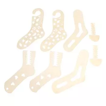 6 деревянных блоков для носков, демонстрационные формы для вязания носков, растяжитель для изготовления подарков