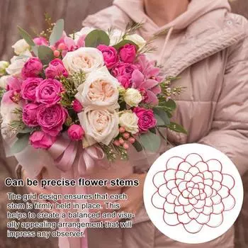 6 Диаметр цветочной лягушки Цветочная сетка Держатель для черенков цветов Проволока из нержавеющей стали Сетка для цветочных композиций для вазы Цветочные стебли Букеты Фиксация растений синий